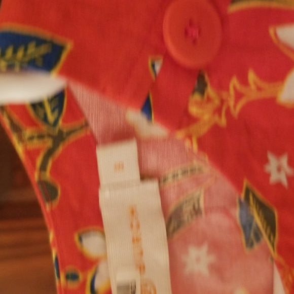 Tory Burch Dayton Samba Batik Flower Cotton Sleeveless Top - Picture 4 of 5